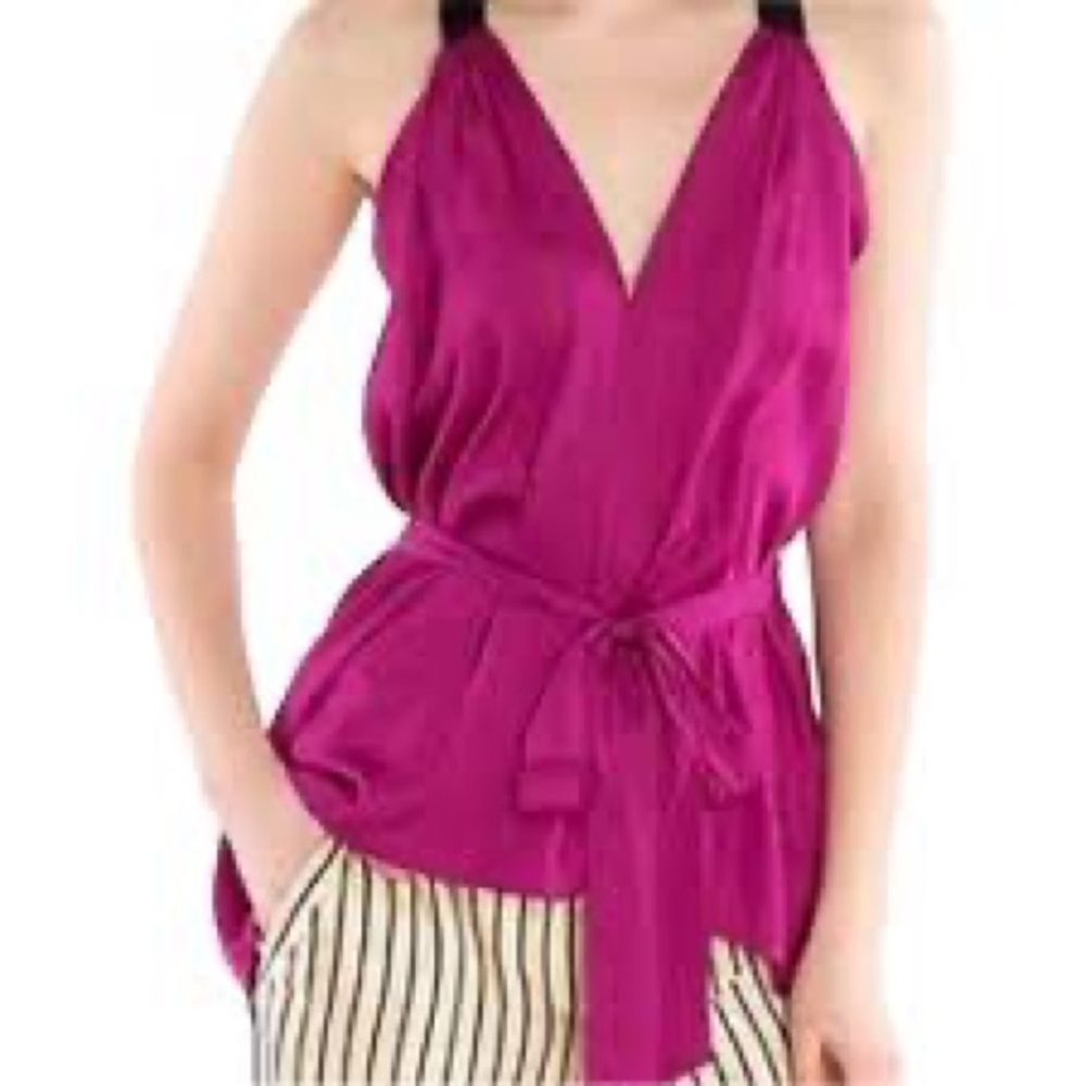 NWT BCBGMAXAZRIA Chiffon Tank SZ L